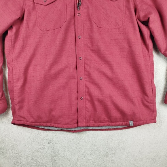 LL Bean Katahdin Performance Red Jacket Mens XL Flannel Hi Pile Fleece Lined - Picture 5 of 14